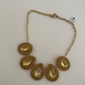 Amber costume necklace